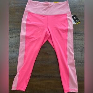 Women’s XXL High Waist 7/8 Hot Pink Yoga Pants